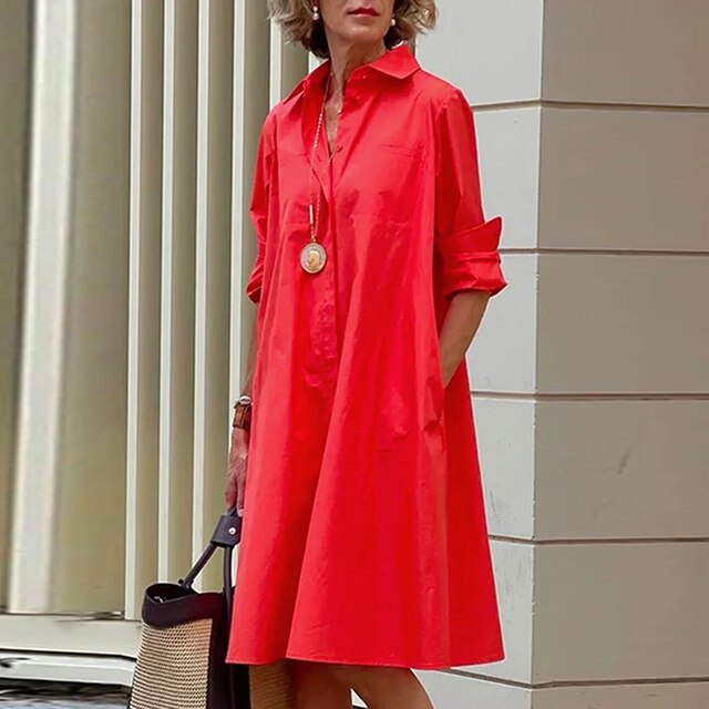 Lina ® I Vintage-inspiriertes Kleid mit langen Ärmeln