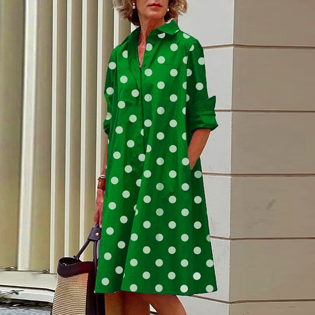 Lina ® I Vintage-inspiriertes Kleid mit langen Ärmeln