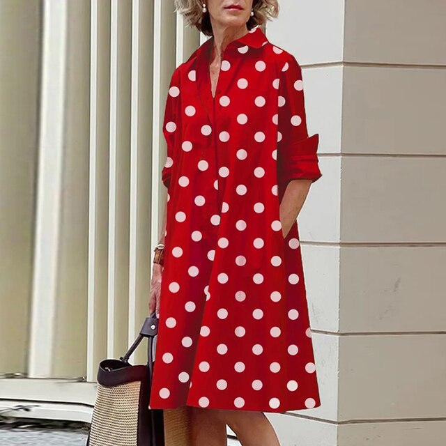 Lina ® I Vintage-inspiriertes Kleid mit langen Ärmeln