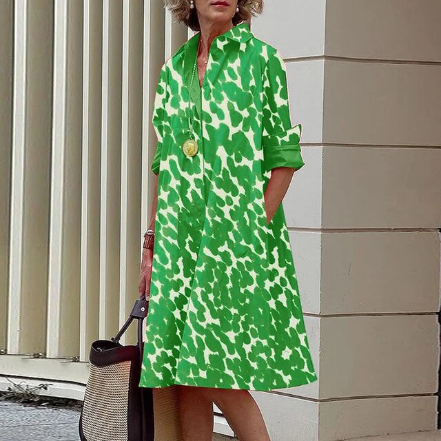 Lina ® I Vintage-inspiriertes Kleid mit langen Ärmeln