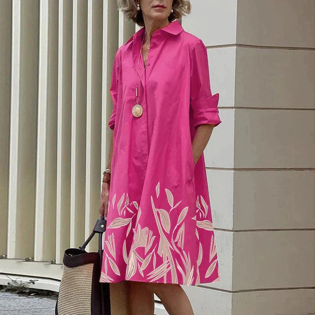 Lina ® I Vintage-inspiriertes Kleid mit langen Ärmeln