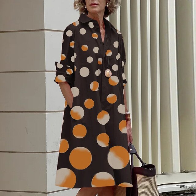 Lina ® I Vintage-inspiriertes Kleid mit langen Ärmeln