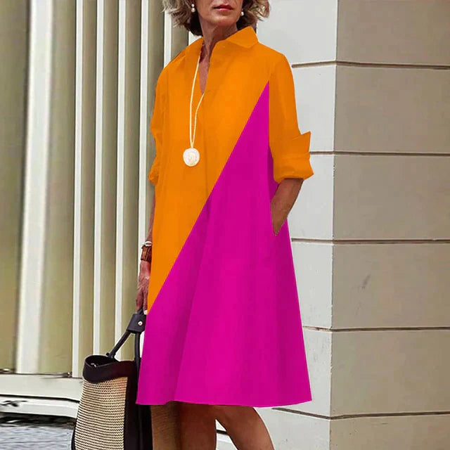 Lina ® I Vintage-inspiriertes Kleid mit langen Ärmeln