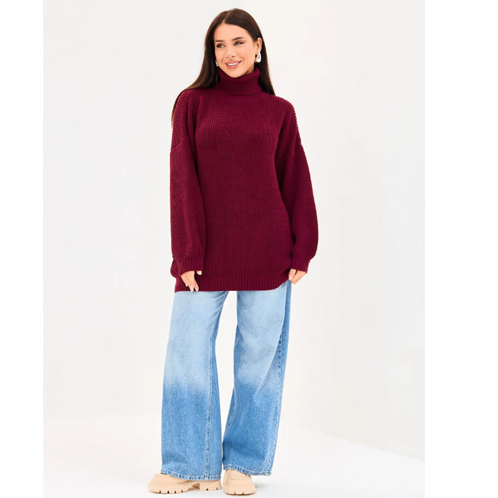 Damen Rollkragenpullover Aus Weichem Strick