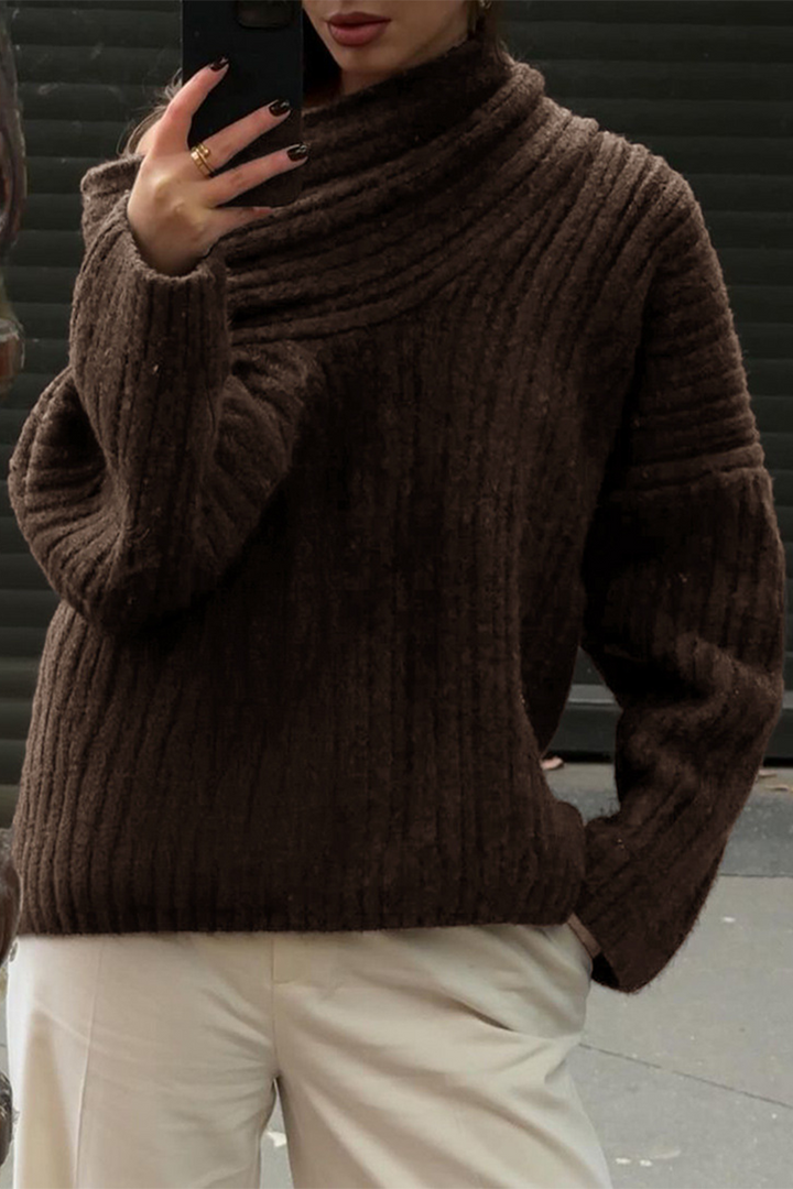 Gemütlicher grob gestrickter Wintersweater