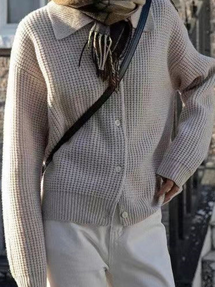 Jenna locker gestrickter Cardigan-Pullover