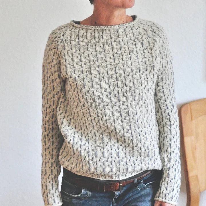 Gemütlicher eleganter Strickpullover für Damen