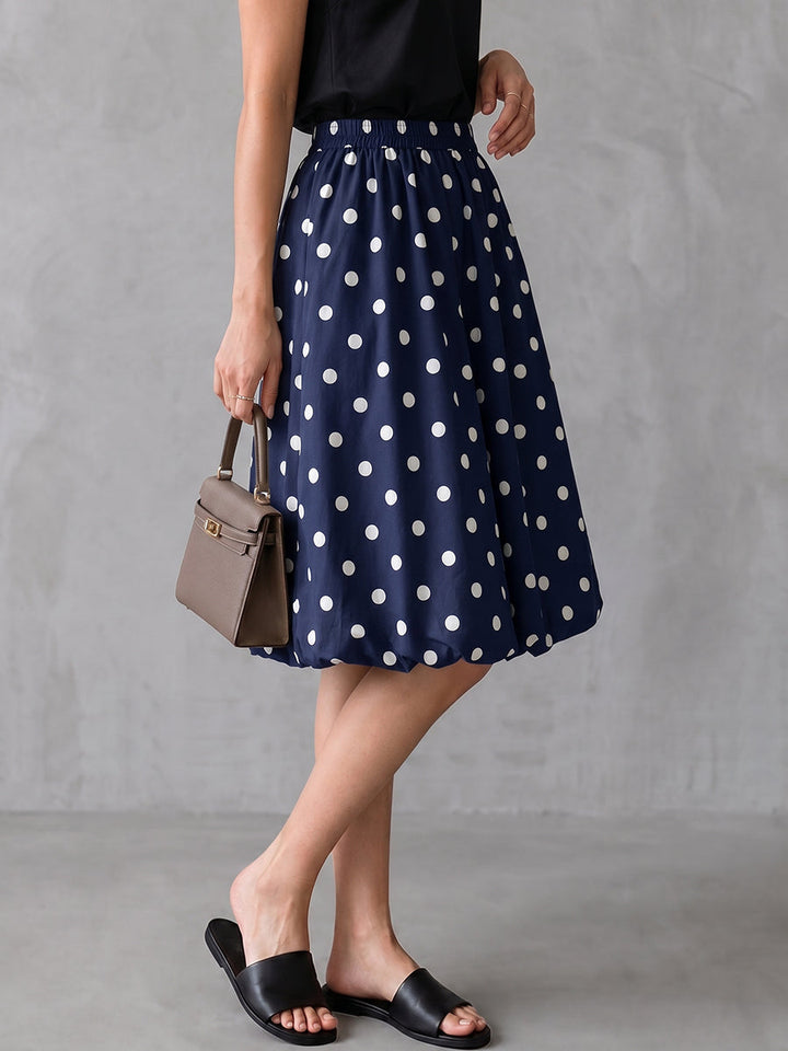 Damen-Shorts in weiter Passform mit Polka-Dot-Muster