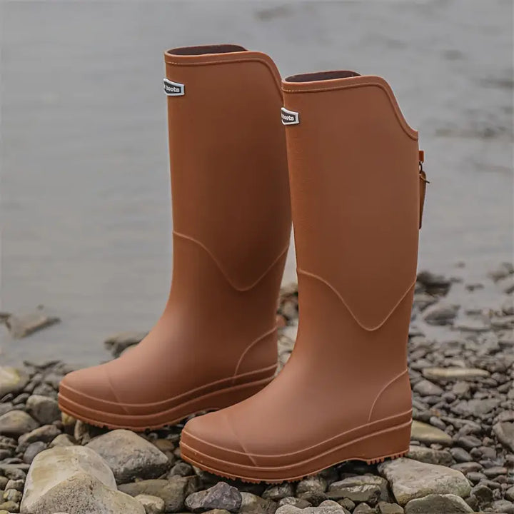 Damen-Gummistiefel in seitlicher Profilansicht