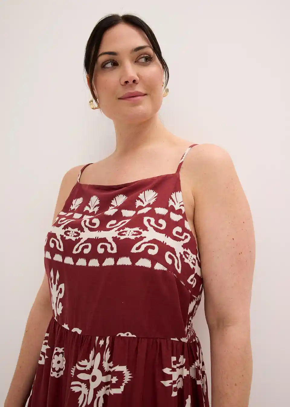 Locker fallendes Damen Maxikleid für Urlaub und Freizeit