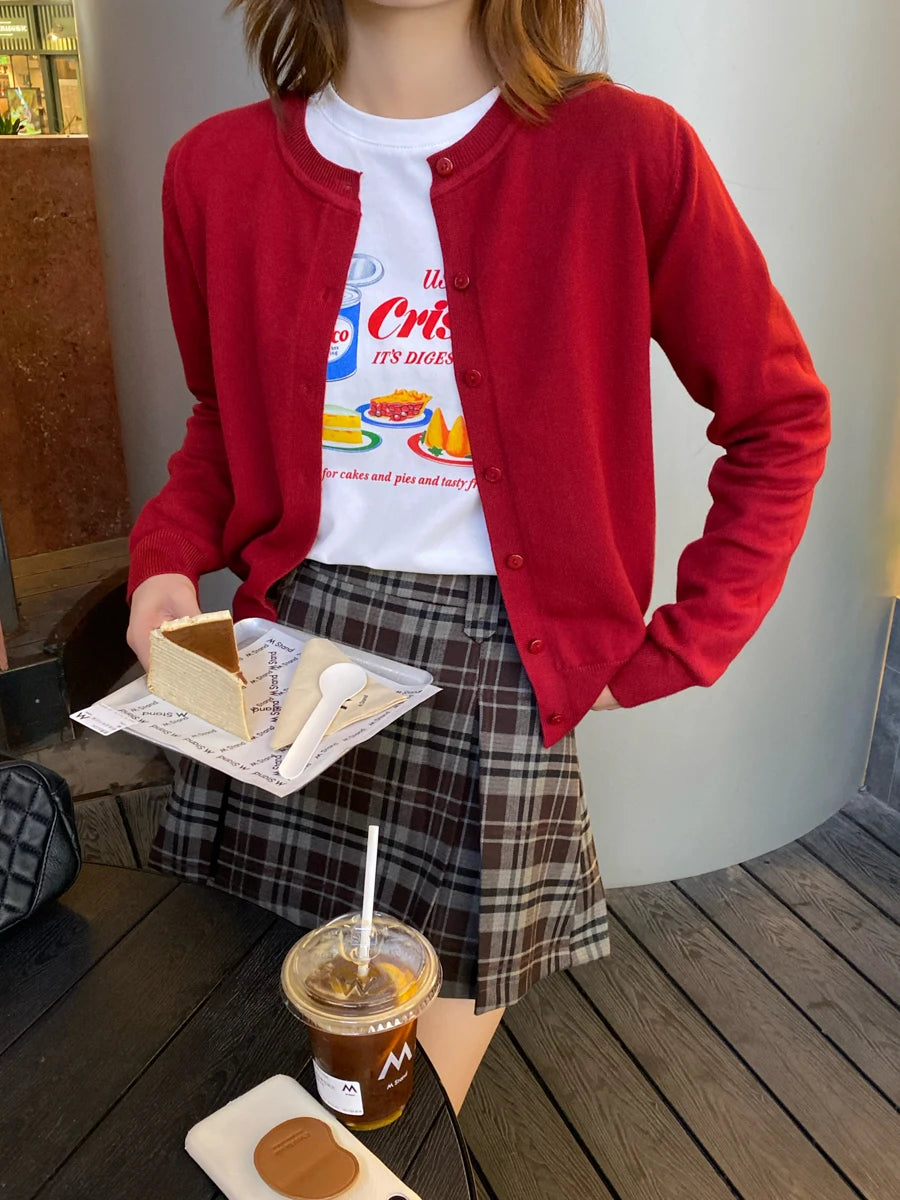 Damen Grobstrick Cardigan mit langen Ärmeln, lockere Passform