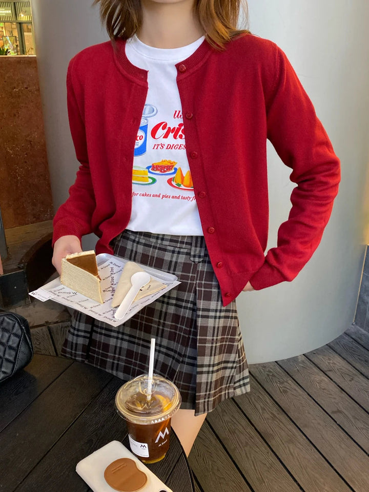 Damen Grobstrick Cardigan mit langen Ärmeln, lockere Passform