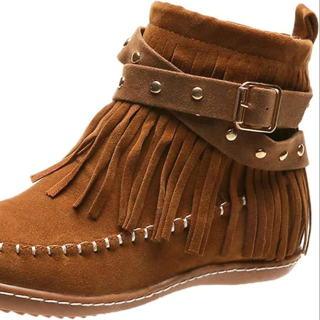 Gefütterter Damen-Stiefelette mit Plüschfutter