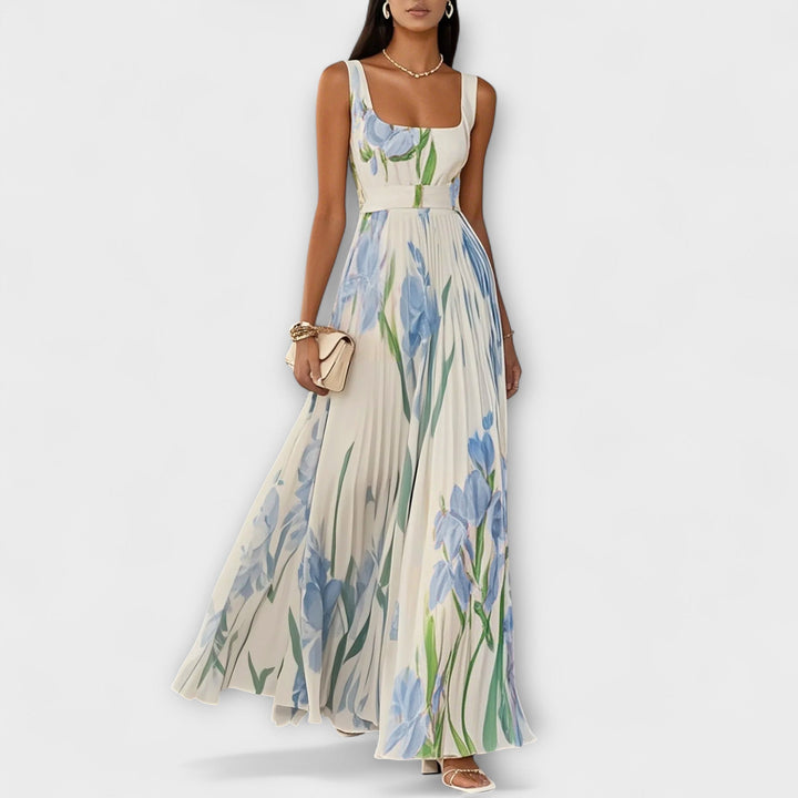 Fließendes Chiffon-Maxikleid für Damen