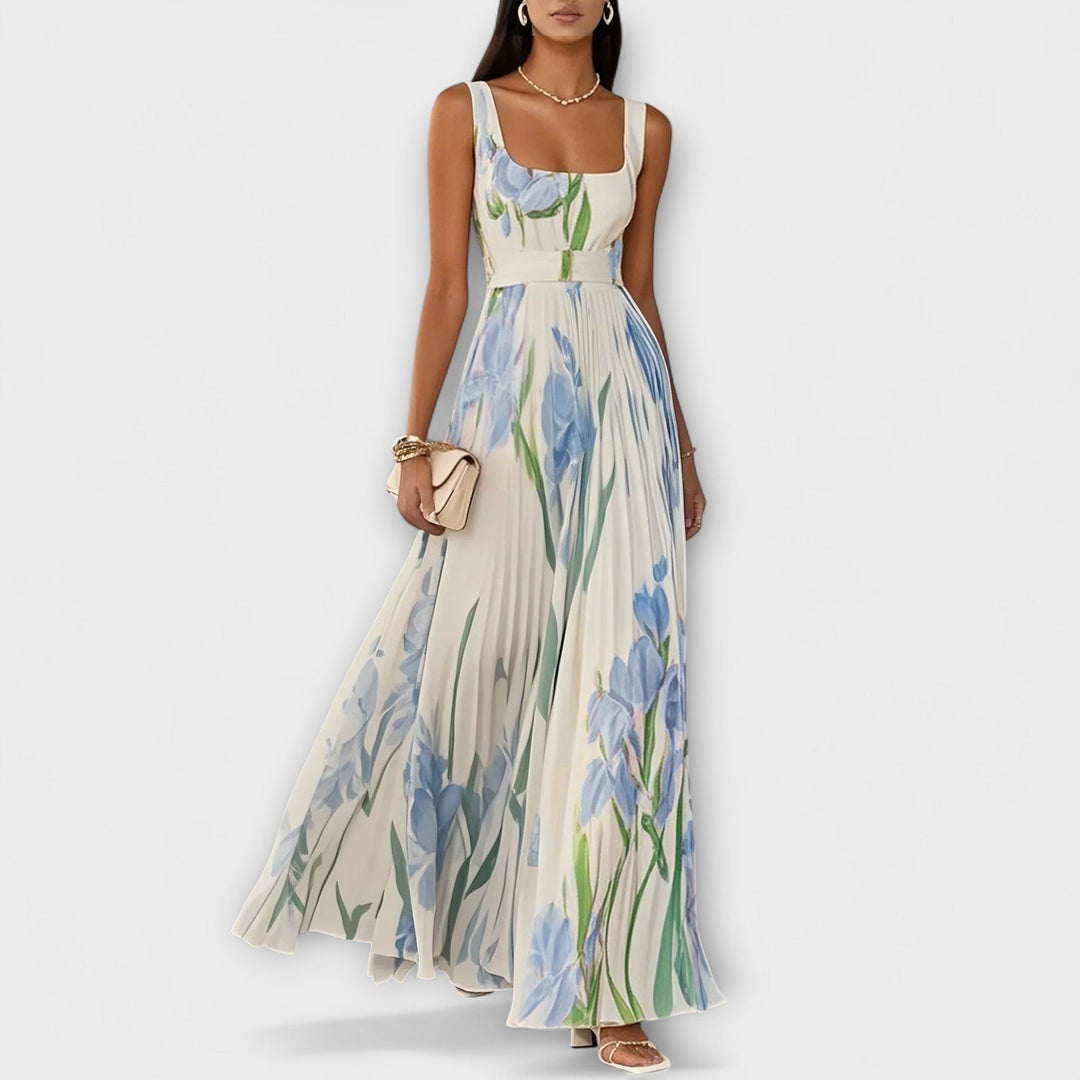 Fließendes Chiffon-Maxikleid für Damen