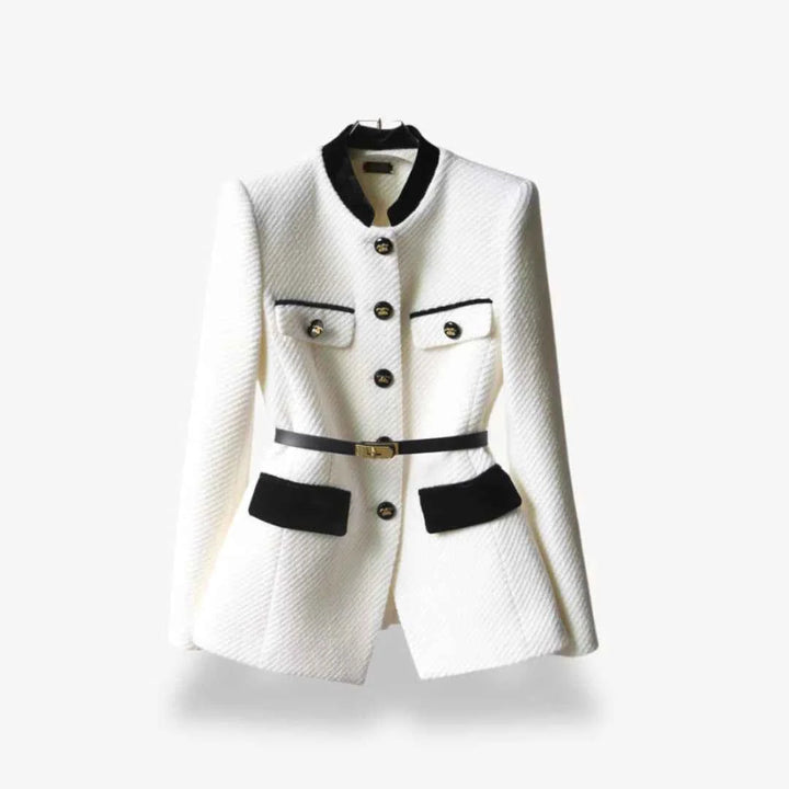 Maßgeschneiderter Tweed-Blazer für einen schicken Büro-Look