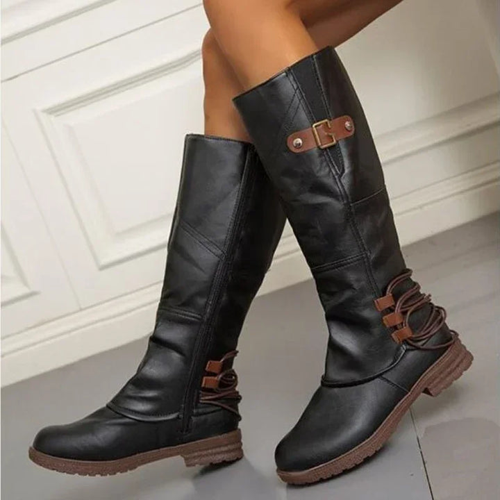 Damen Kniehohe Stiefel