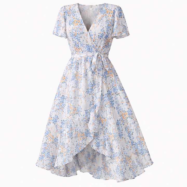 Geblümtes Midikleid für Damen