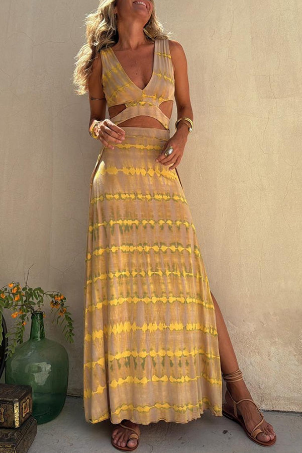 Ausdrucksstarkes Midi-Kleid