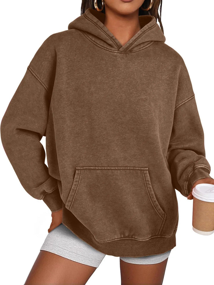 Übergroßer Pullover mit Acid-Wash-Effekt