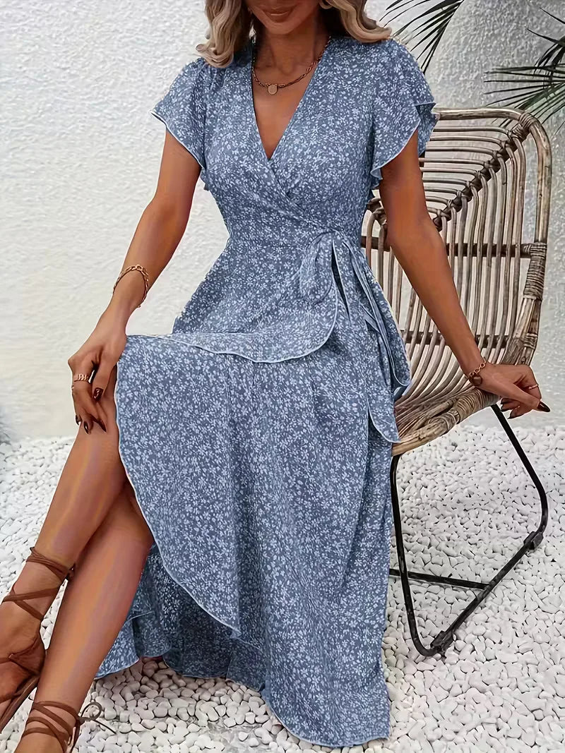 Florales Wickelkleid