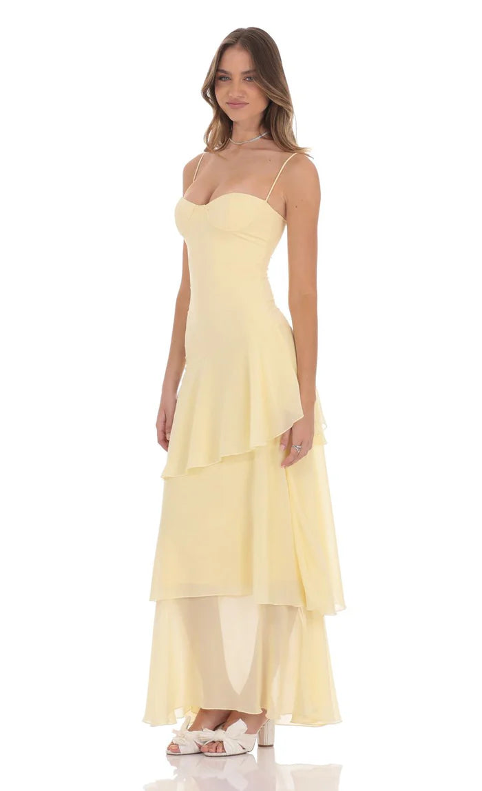 Damen Stylisches Lucy Maxikleid