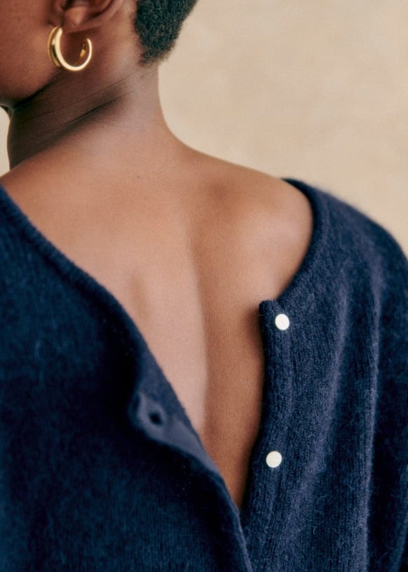 Gemütlicher Grobstrick-Cardigan-Pullover