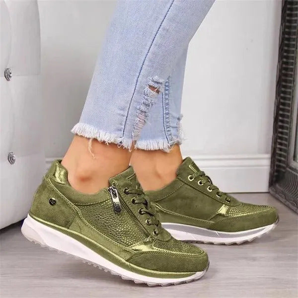 Bequeme orthopädische Sneaker mit Reißverschluss