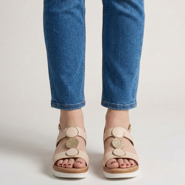 Modische Keilabsatz-Komfortsandalen für Damen