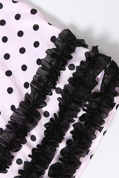 Elegantes Minikleid mit Bandeau-Oberteil und verspielten Rüschen