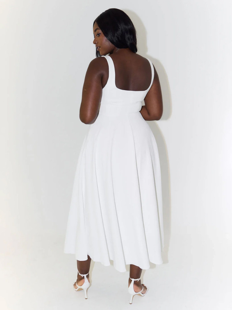 Klassisches Midi-Kleid für Damen