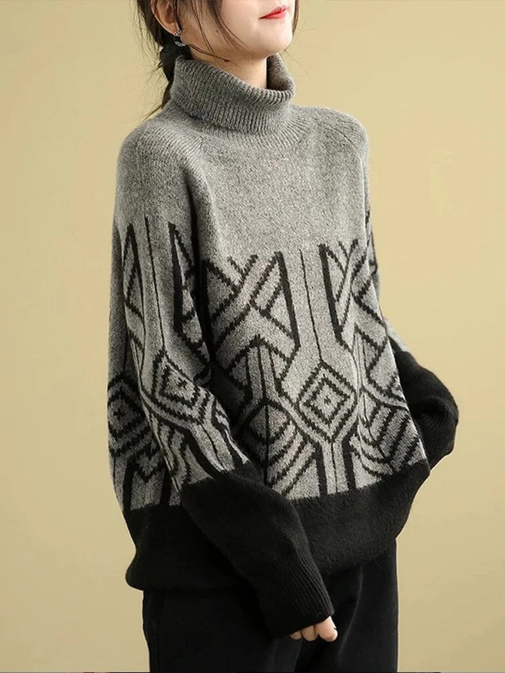 Elke® | Strickpullover mit Rollkragen