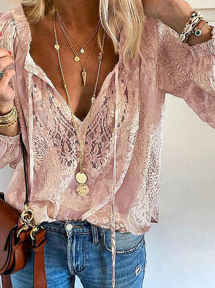 Damen Locker Sitzende Atmungsaktive Bluse