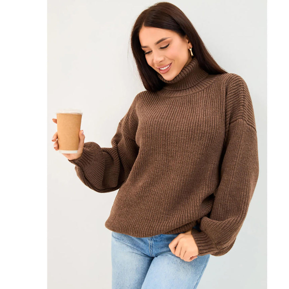 Damen Rollkragenpullover Aus Weichem Strick