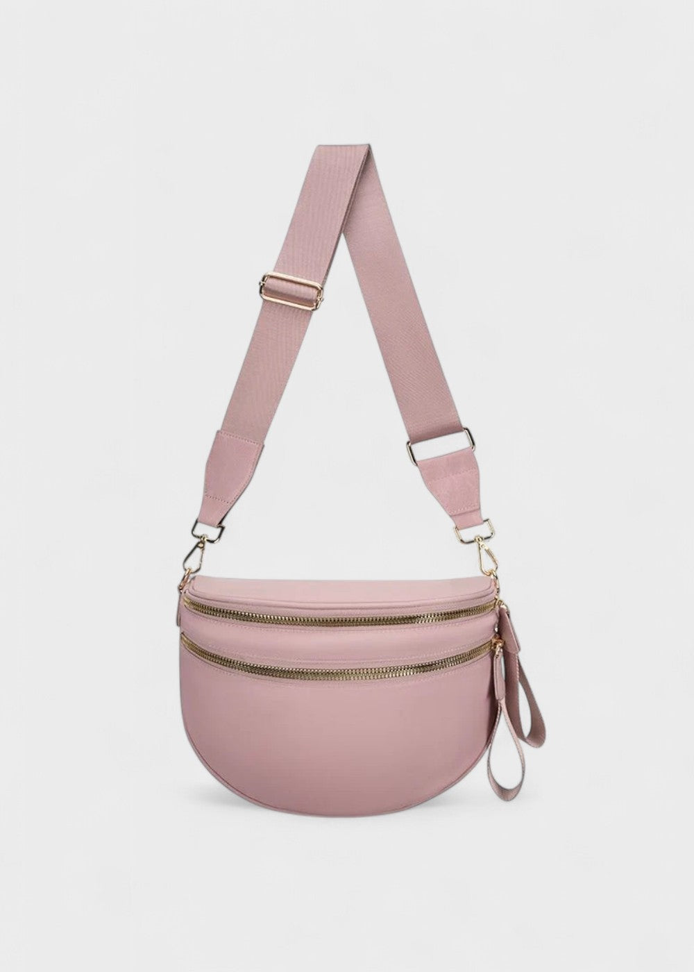 Elegante Gürteltasche aus echtem Leder für freihändige Mode