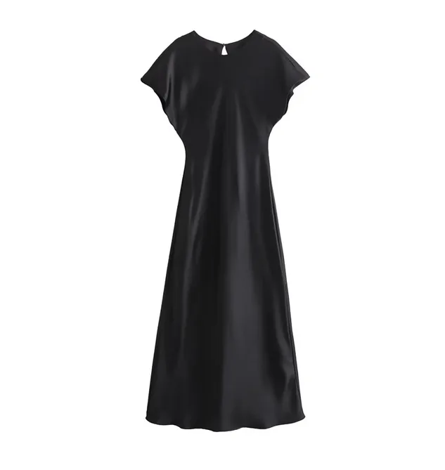 Lena® | Elegantes Satin-Midikleid