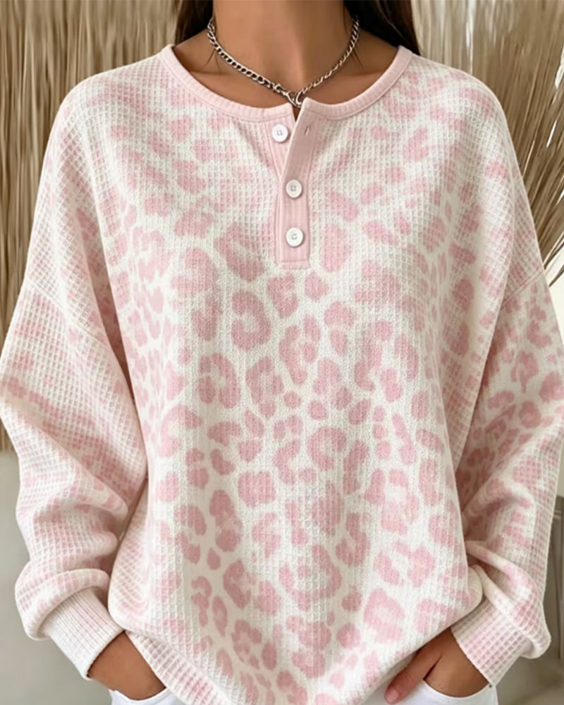 Damen-Sweatshirt im Animal-Print als vielseitiger Freizeitlook