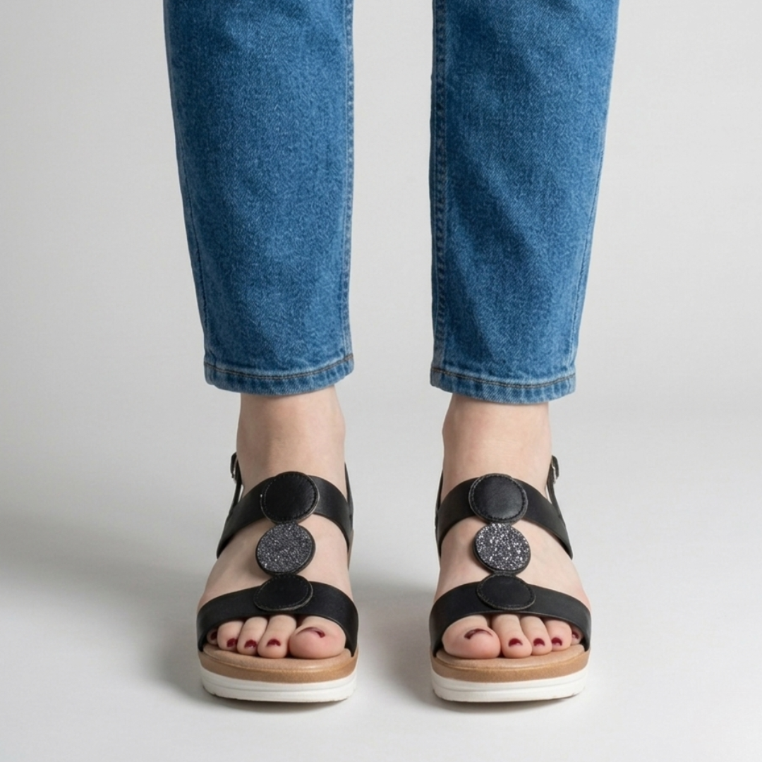 Modische Keilabsatz-Komfortsandalen für Damen
