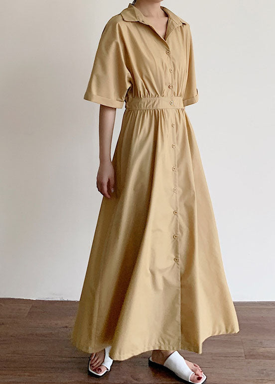 Baumwoll Kleid mit Knopfleiste für den Frühling