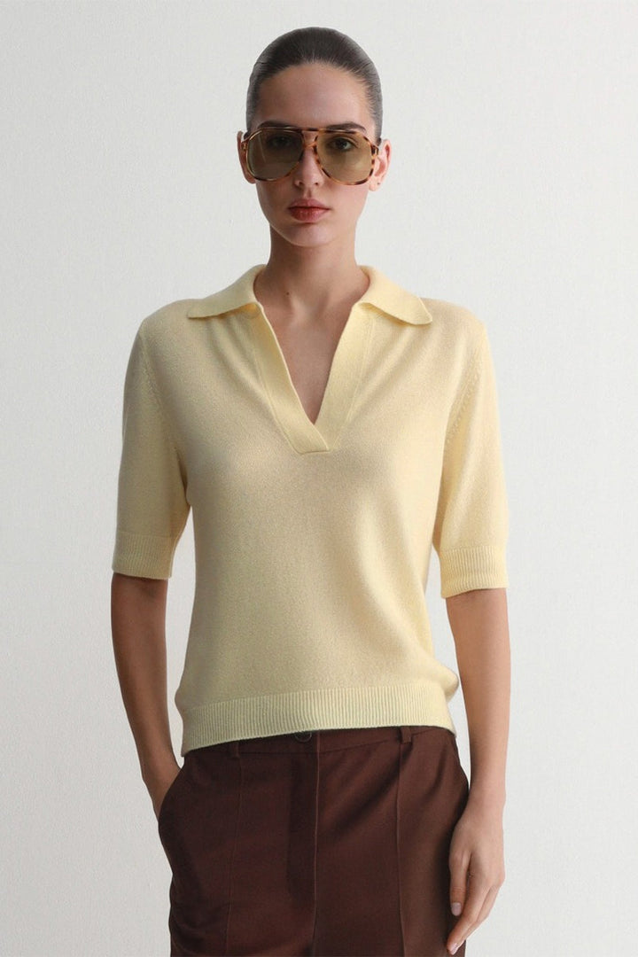 Vielseitiger Damenpullover mit kurzen Ärmeln für stilvolle Outfits