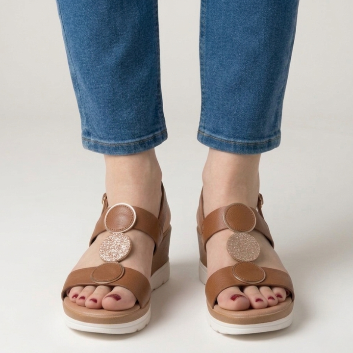 Modische Keilabsatz-Komfortsandalen für Damen
