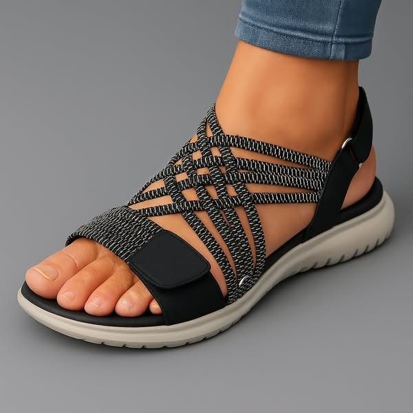 Damen Sandalen mit komfortabler Sohle und verstellbarem Riemen