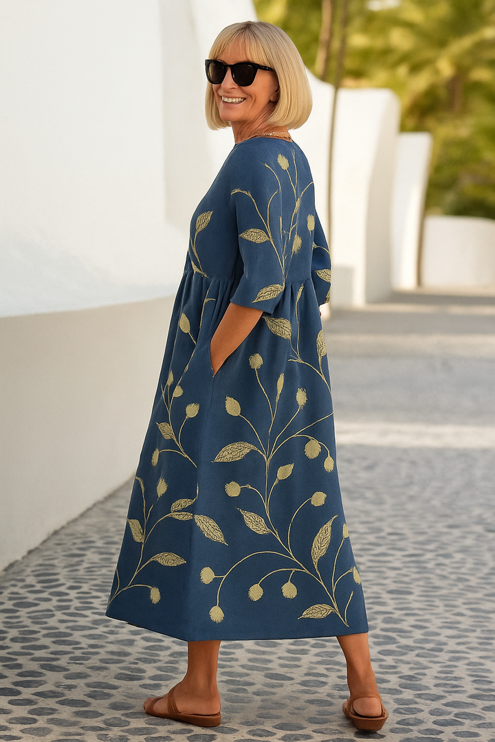 Lockeres Midikleid für Damen - Mühelose Alltags-Eleganz
