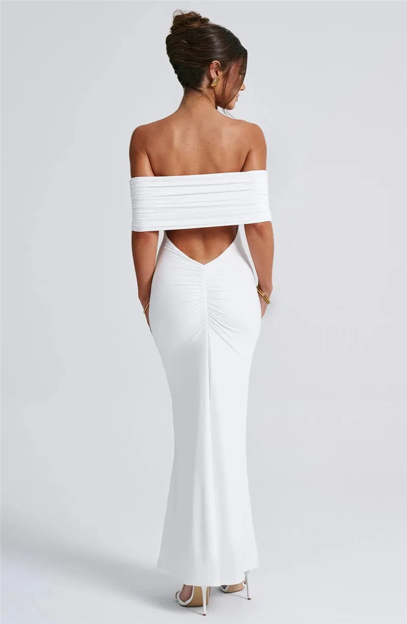 Sexy trägerloses, rückenfreies Maxikleid für Damen