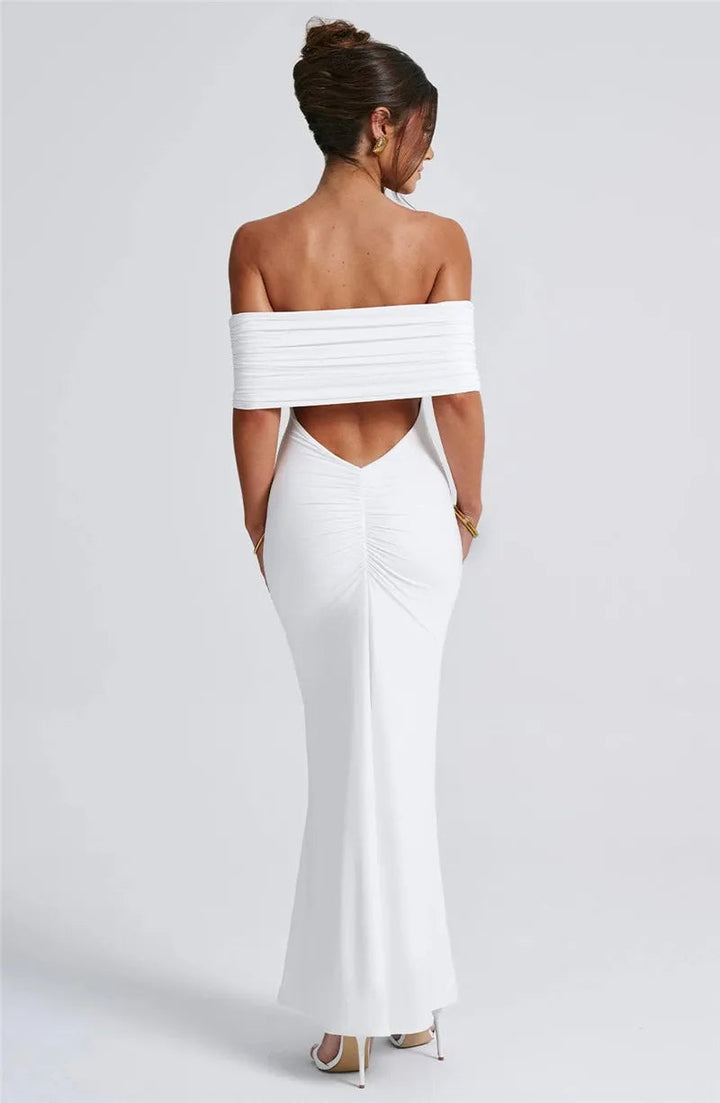 Sexy trägerloses, rückenfreies Maxikleid für Damen