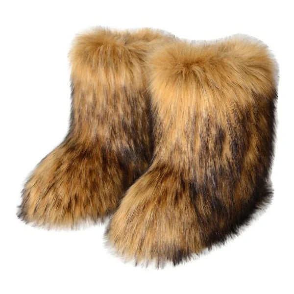 Gefrostete Fluffy Y2K Retro-Stiefel