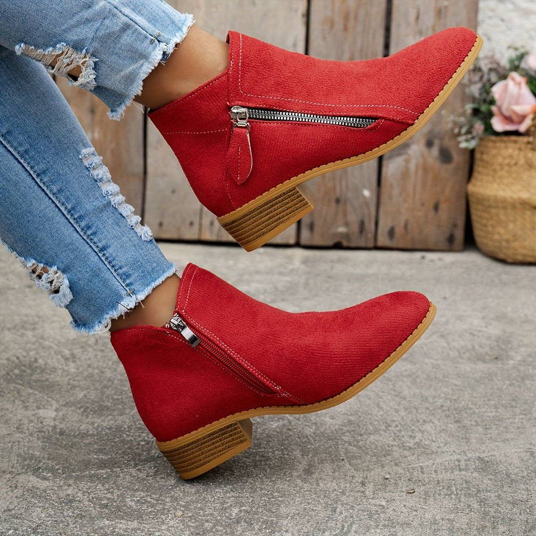 Schicke Leder-Stiefeletten für den Alltagstil
