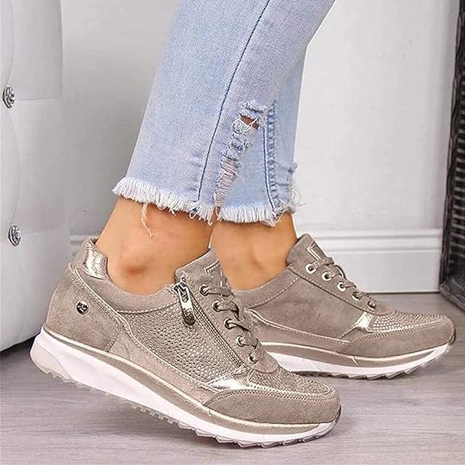 Bequeme orthopädische Sneaker mit Reißverschluss