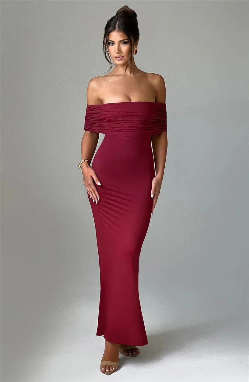 Sexy trägerloses, rückenfreies Maxikleid für Damen