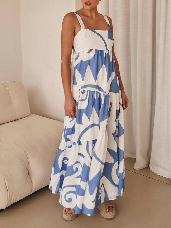 Maxikleid mit geometrischem Muster für Damen